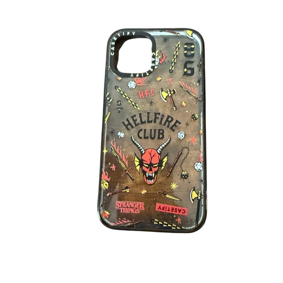 Casetify x Stranger Things Hellfire Club iPhone 13 Pro Max Case - Picture 1 of 6